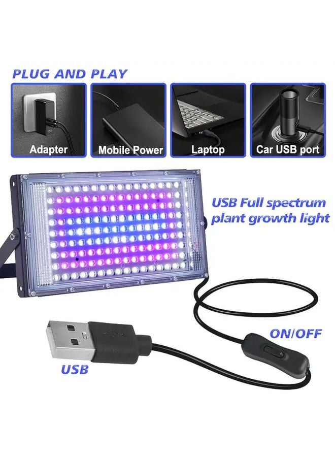 96LEDs Full Spectrum Pink Grow Light For Indoor Plants With Adjustable Stand - Image 5